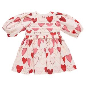 Pink Chicken Girls Renee Dress Gradient Hearts 3Y New With Tags